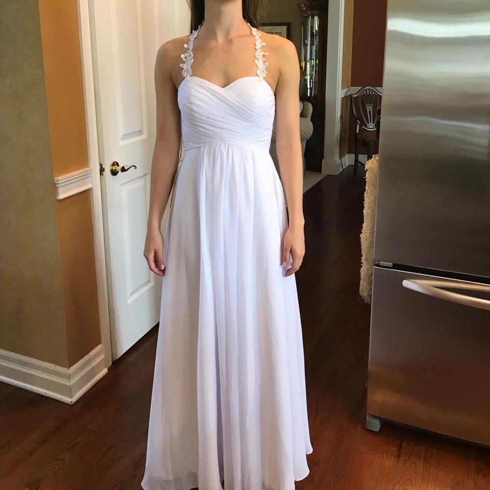 White long dress